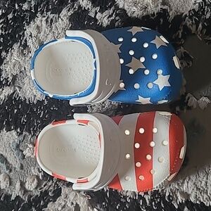 Baby American Flag Crocs